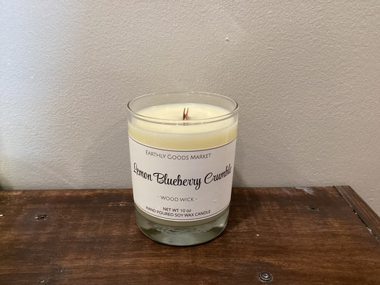 Lemon Blueberry Crumble Wood Wick Candle