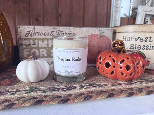 Pumpkin Brûlée Wood Wick Candle