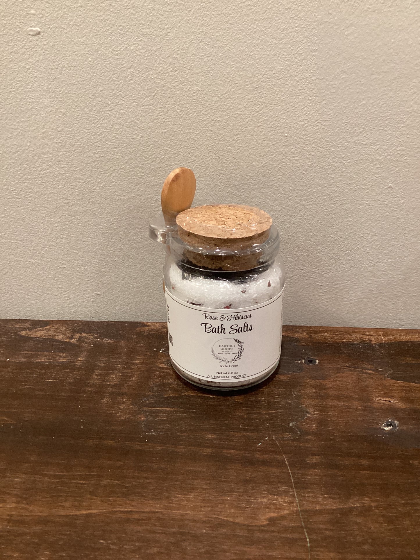 Bath Salts Jar (Rose & Hibiscus)