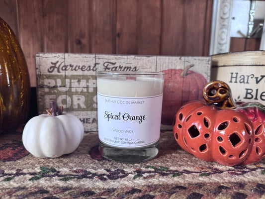 Spiced Orange Wood Wick Candle