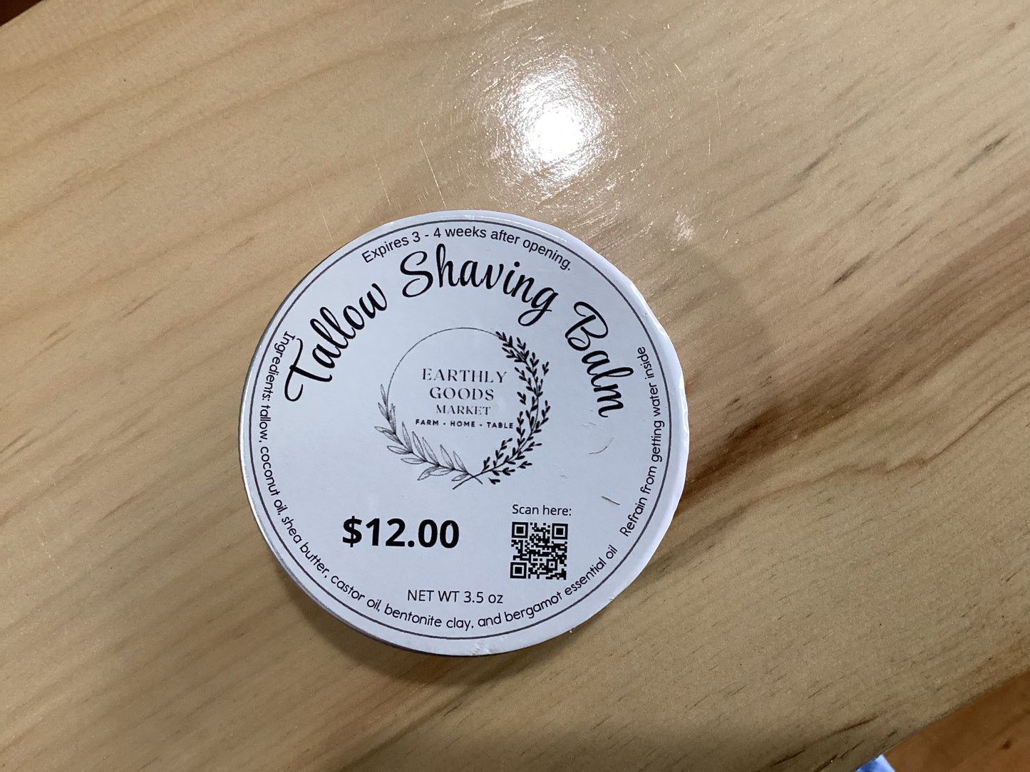 Tallow Shaving Balm
