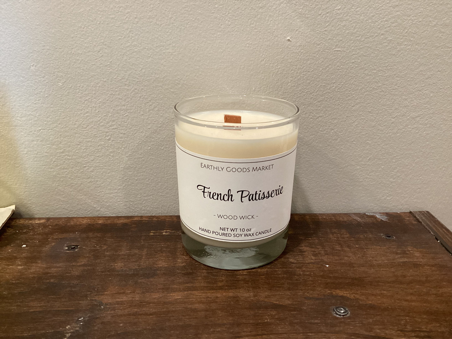 French Patisserie Wood Wick Candle