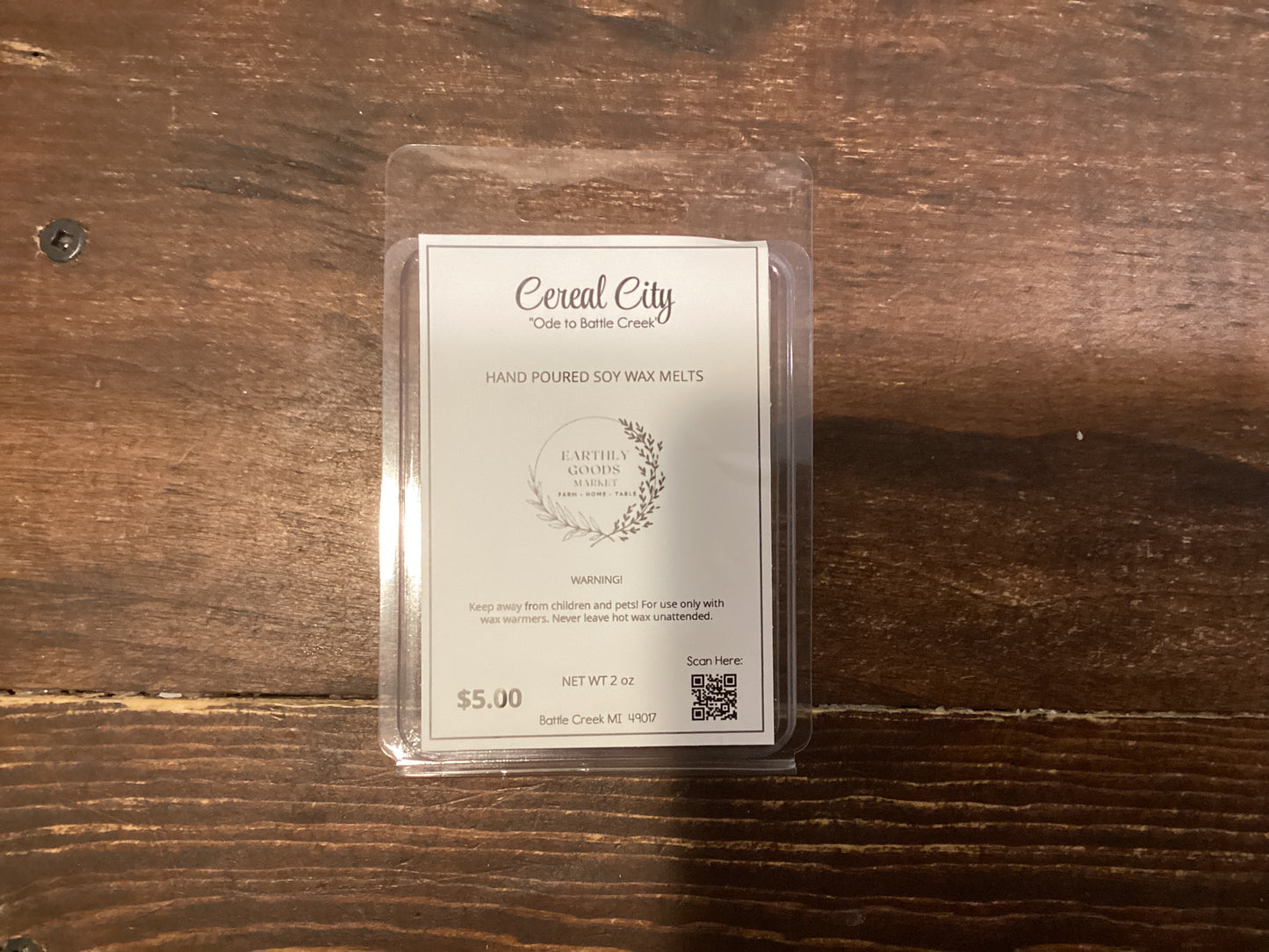 Cereal City- “ode to Battle Creek” Wax Melts