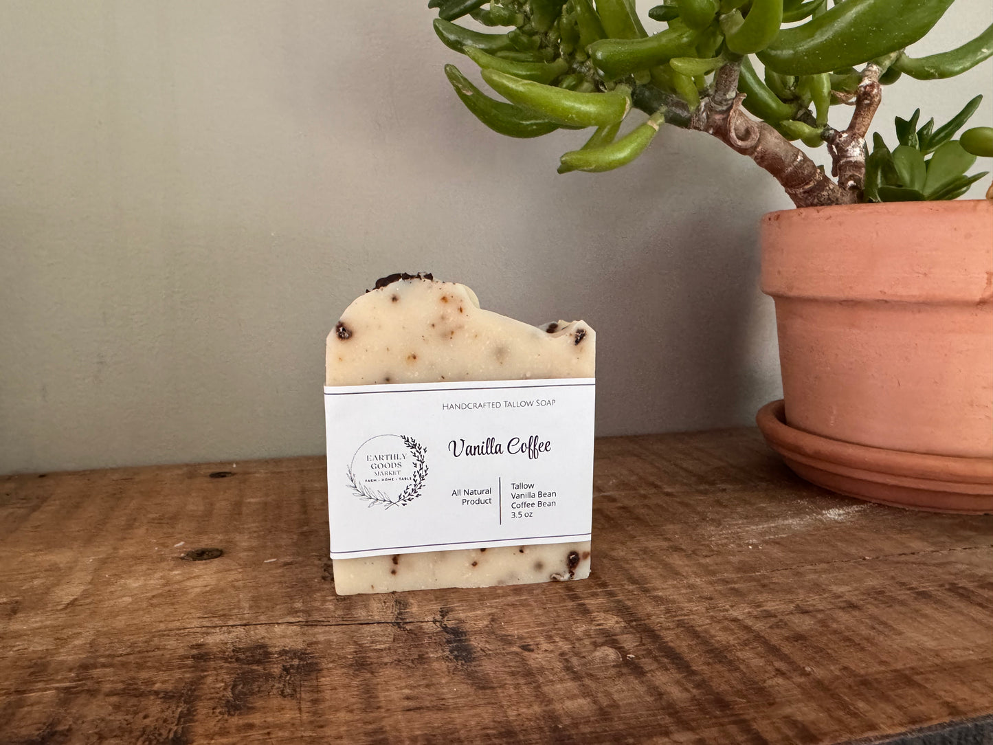 Vanilla Infused Coffee Tallow Soap