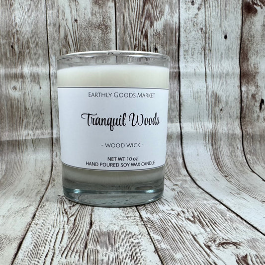 Tranquil Woods Wood Wick Candle